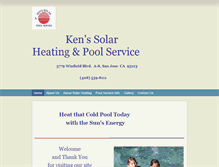 Tablet Screenshot of kenssolarheating.com